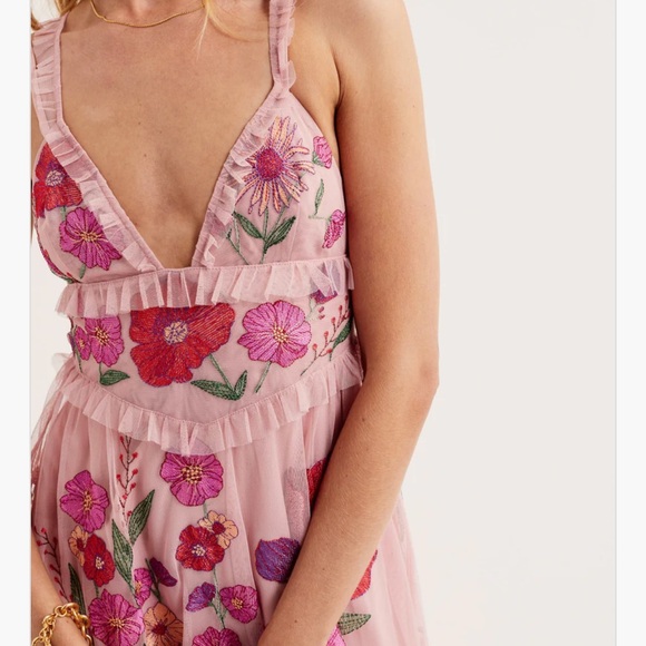For Love and Lemons - Kaylee Maxi Dress - pink floral - Picture 9 of 9